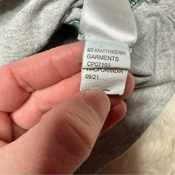 Tommy Bahama Long Sleeved Raglan Shirt Grey & Green Size 6 - Picture 10 of 16